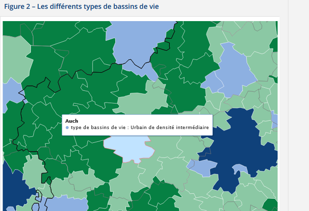 Bassins de vie Gers 