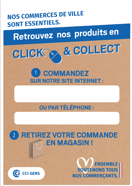 Click and Collect Affiche 