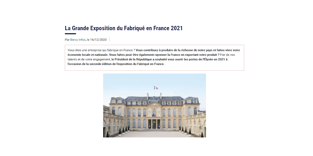 Fabriqué en France